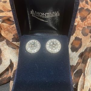 Rhinestone and star earrings